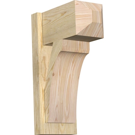 Ekena Millwork Legacy Craftsman Rough Sawn Outlooker, Douglas Fir, 8"W x 14"D x 22"H OUT08X14X22LEC04RDF